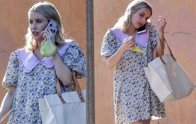 #OK! #StreetStyle ემა რობრტსი: მსახიობი ძვირადღირებულ, ფლორალურ კაბას ირგებს!