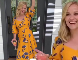 #OK! რიზ უიზერსპუნმა 194,41 ფუნტის ღირებულების კაბა მოირგო! მსახიობის გემოვნებიანი იმიჯი!